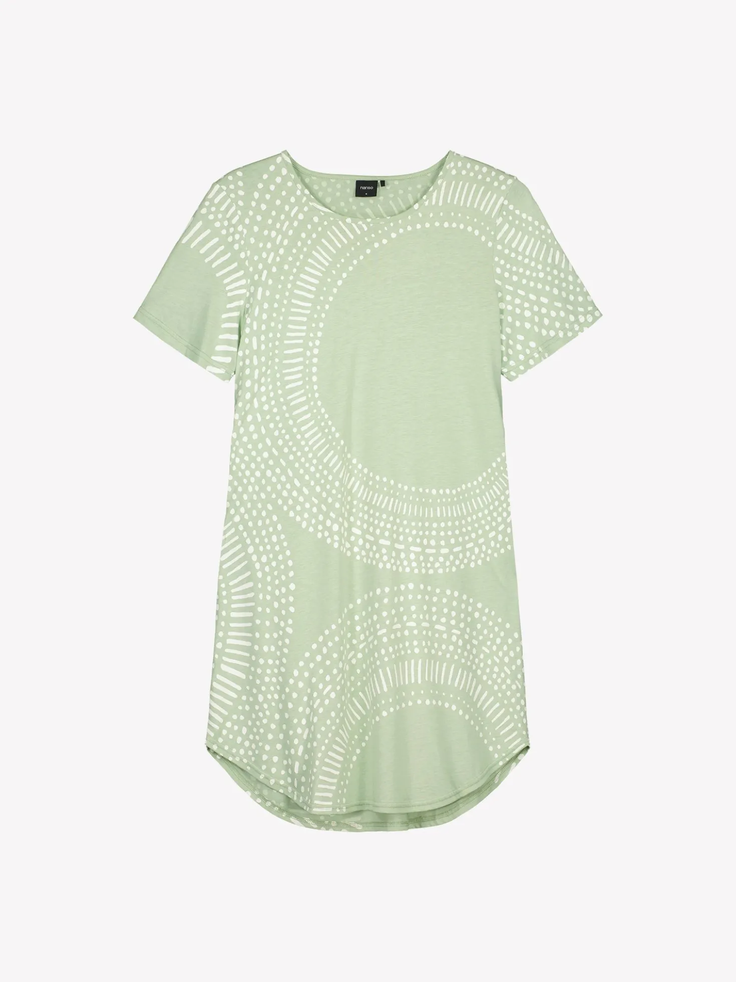 AURA lyhyt yöpaita - vaaleanvihreä