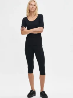 BASIC 3/4-leggingsit - musta