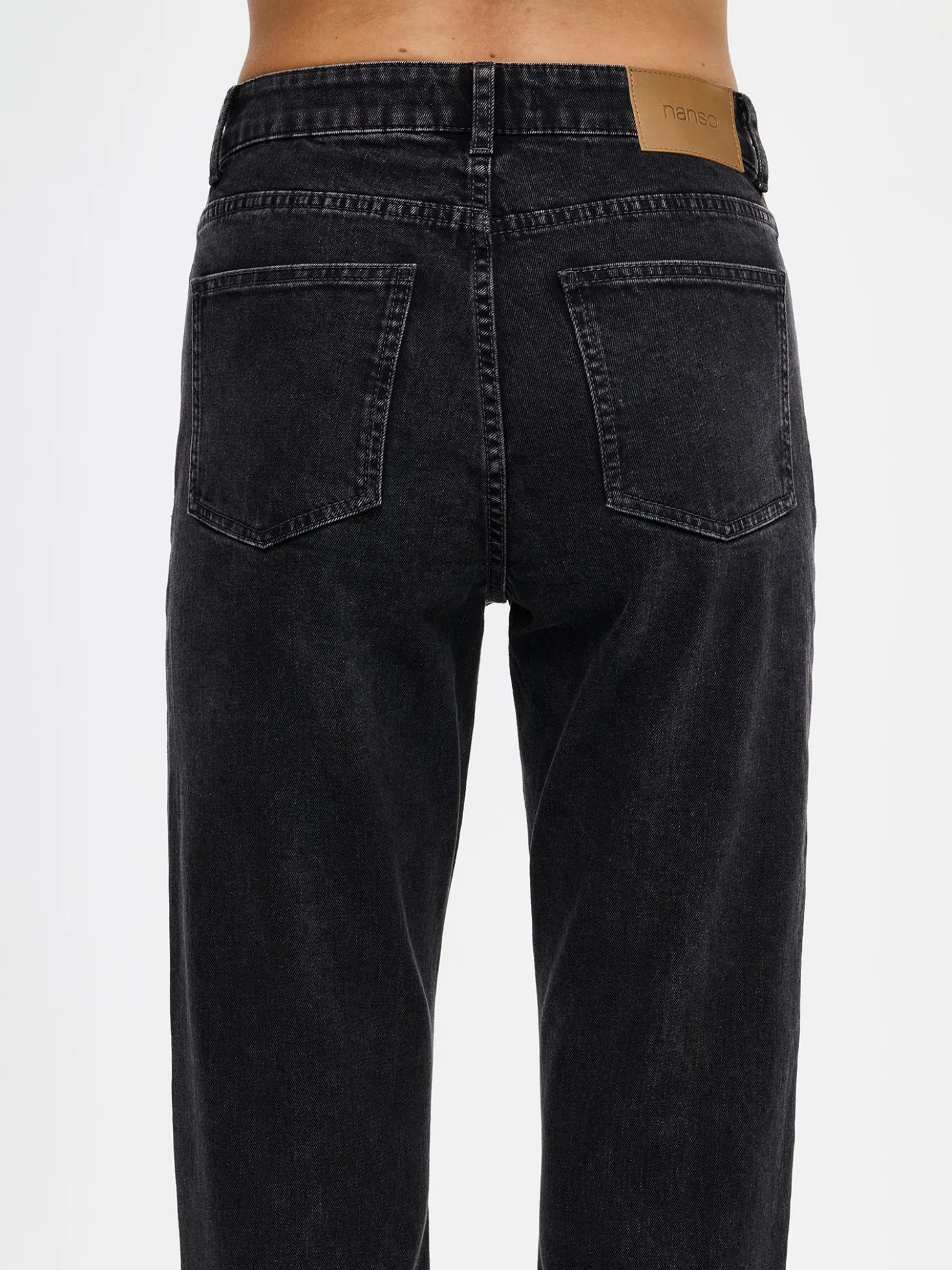 CROPPED KAPEE farkut - harmaa