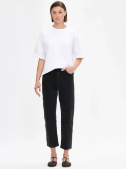 CROPPED KAPEE farkut - harmaa