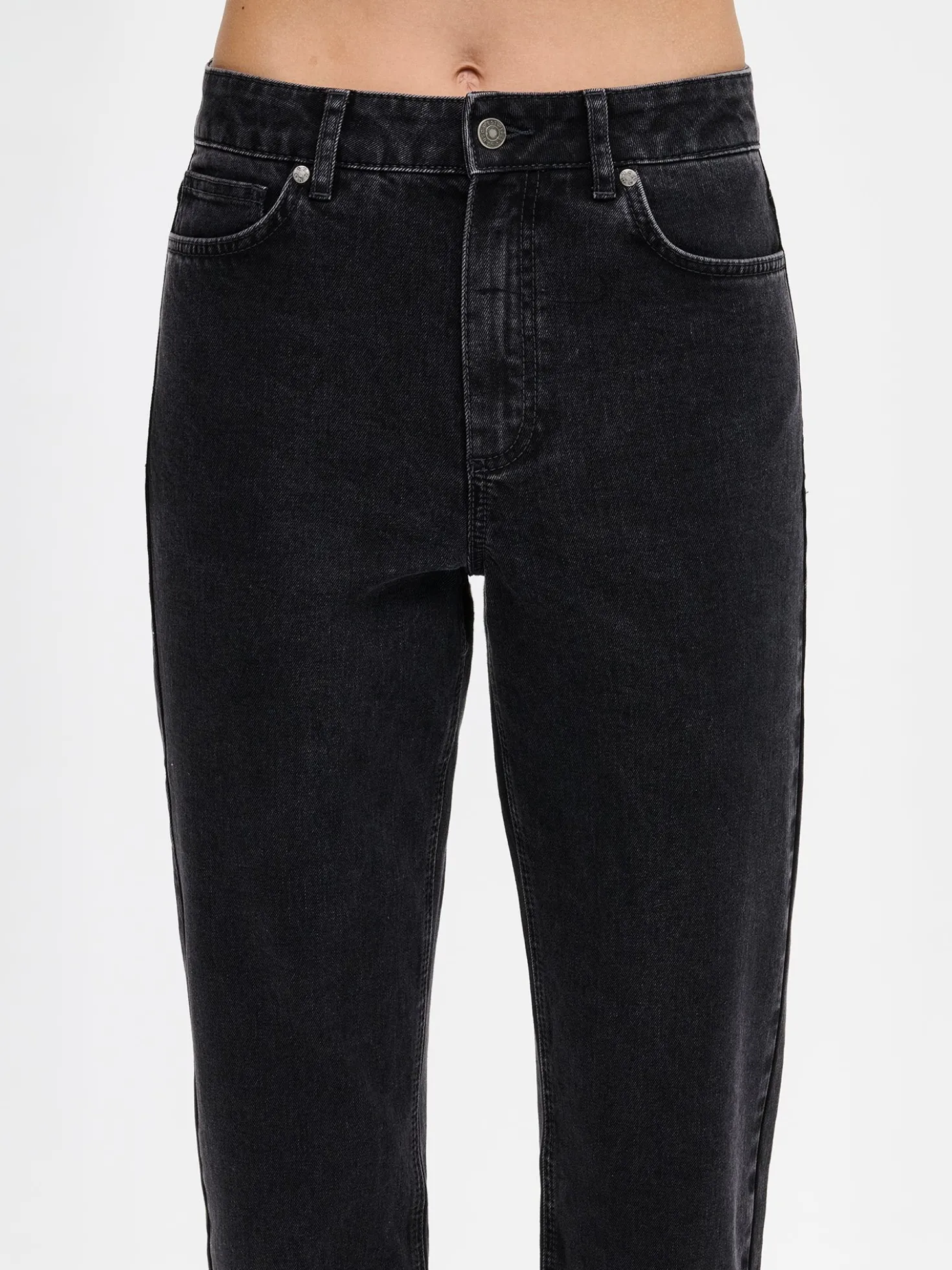 CROPPED KAPEE farkut - harmaa