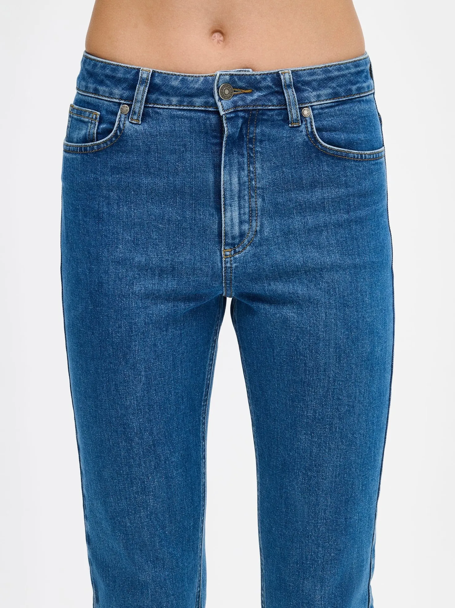 CROPPED KAPEE farkut - sininen