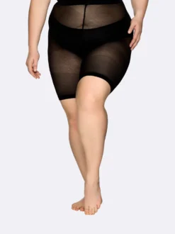CURVY THIGH PANTY 40 den leggingsit - musta