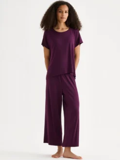 HENTO 7/8 pituiset olohousut - violetti