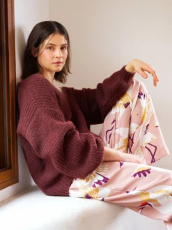 KURKI pyjamahousut - vaaleanpunainen