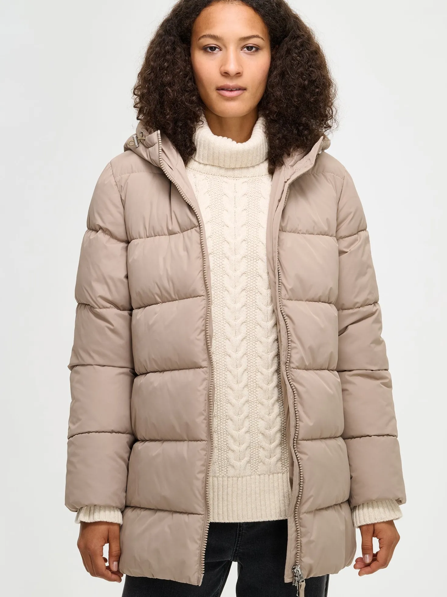 LUMI lyhyt toppatakki - beige
