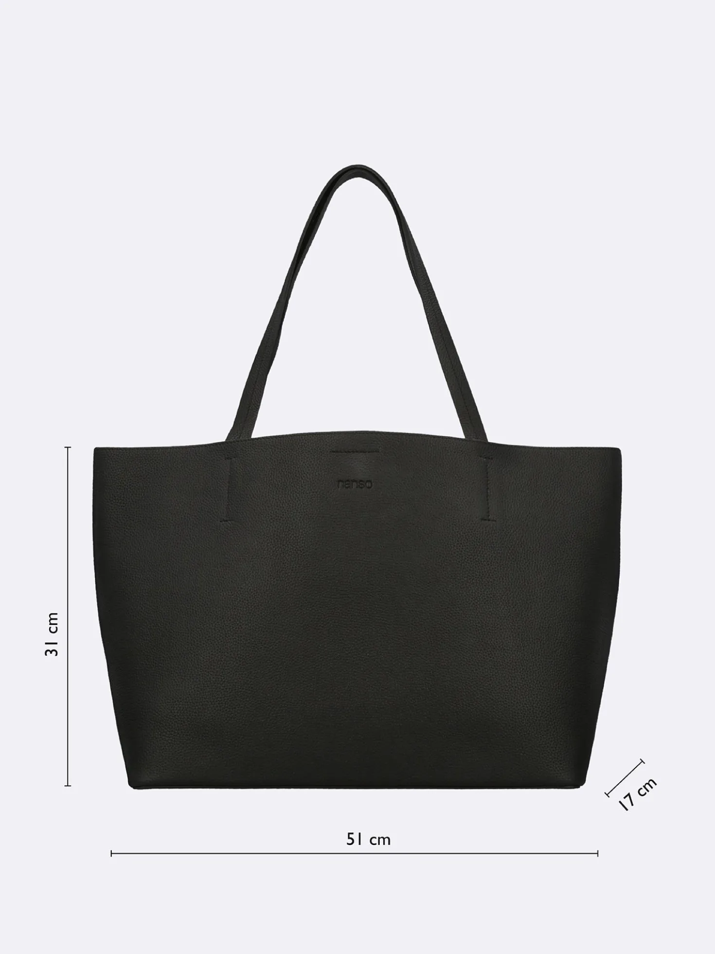 MAXI NARU nahkalaukku - vaalean beige
