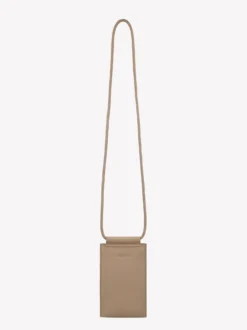 MINI NARU puhelinlaukku - vaalea beige