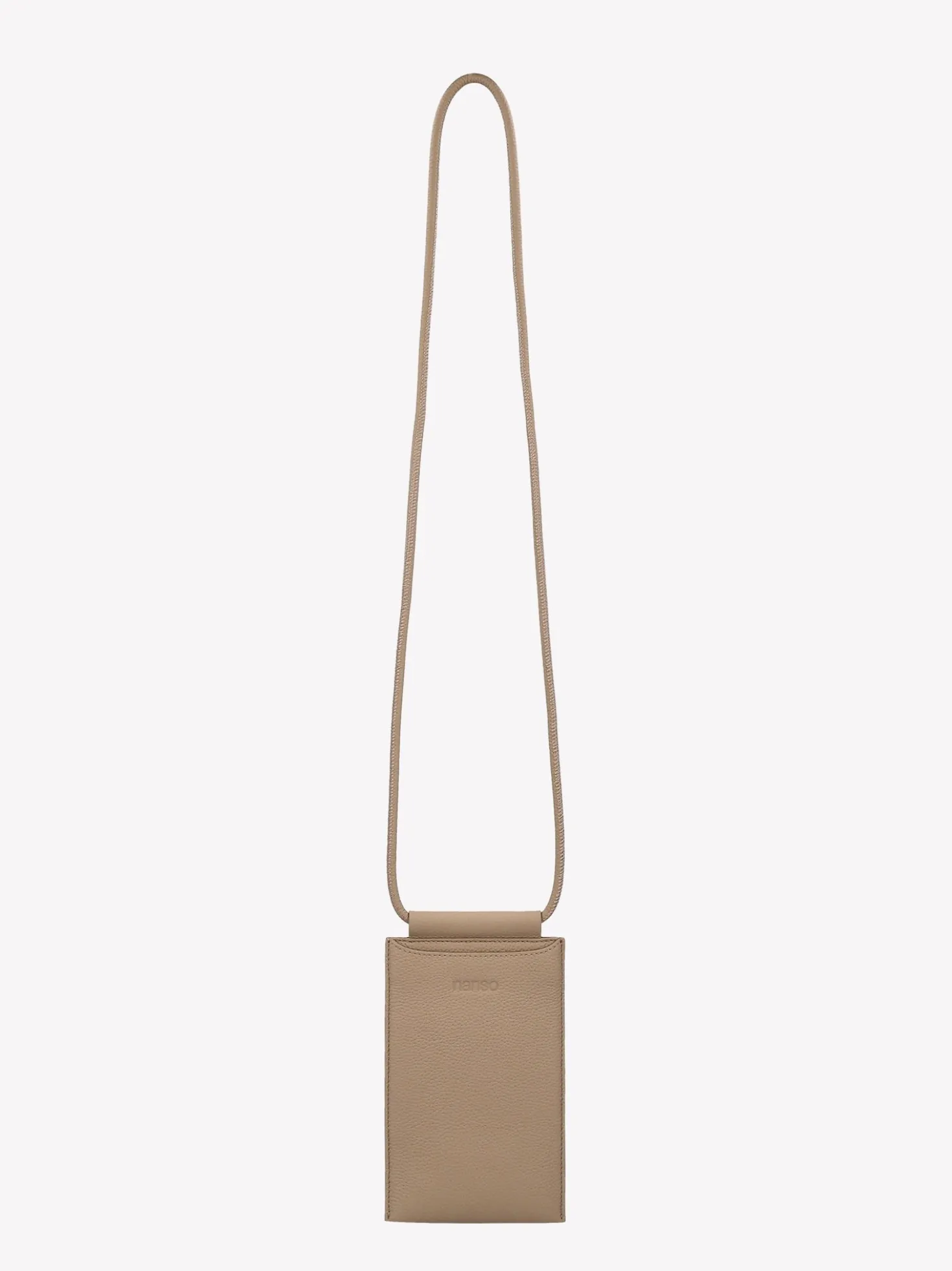 MINI NARU puhelinlaukku - vaalea beige