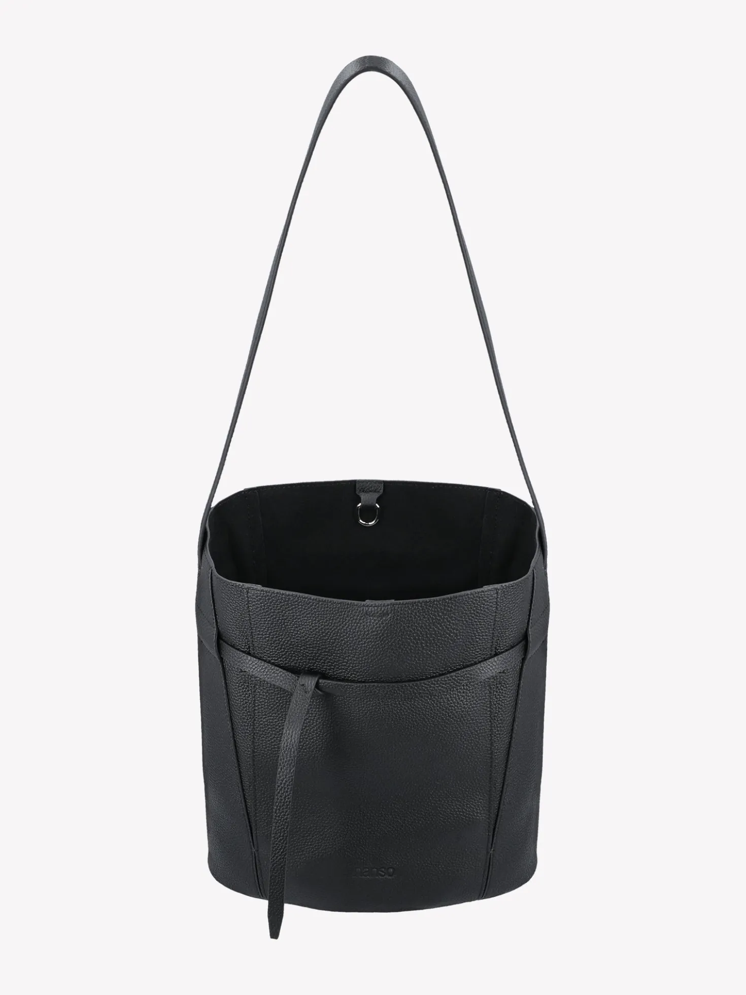 NARU BUCKET nahkalaukku - musta