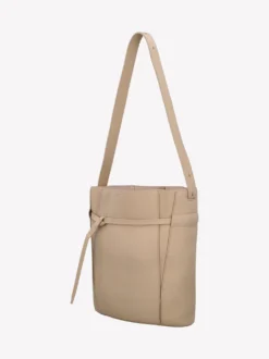 NARU BUCKET nahkalaukku - vaalea beige