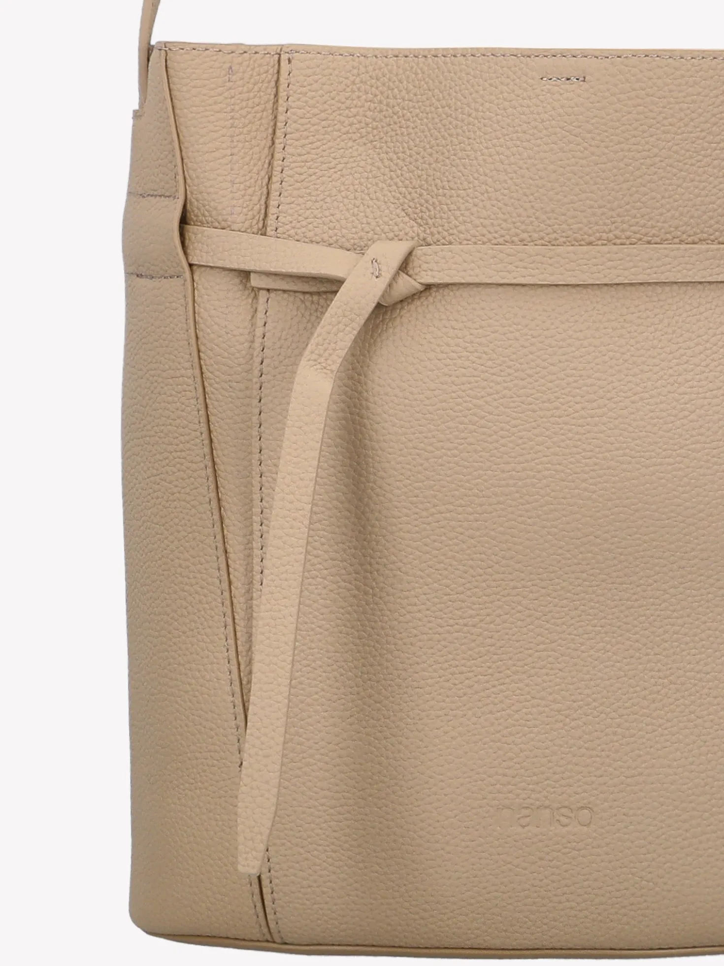 NARU BUCKET nahkalaukku - vaalea beige