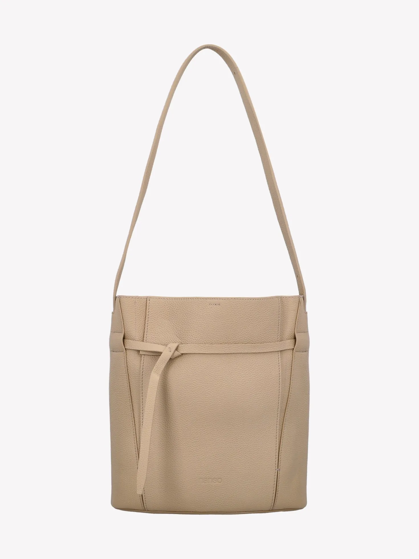 NARU BUCKET nahkalaukku - vaalea beige