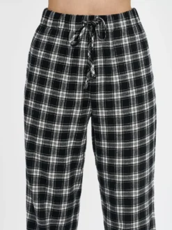RUUTU pyjamahousut - mustavalkoinen