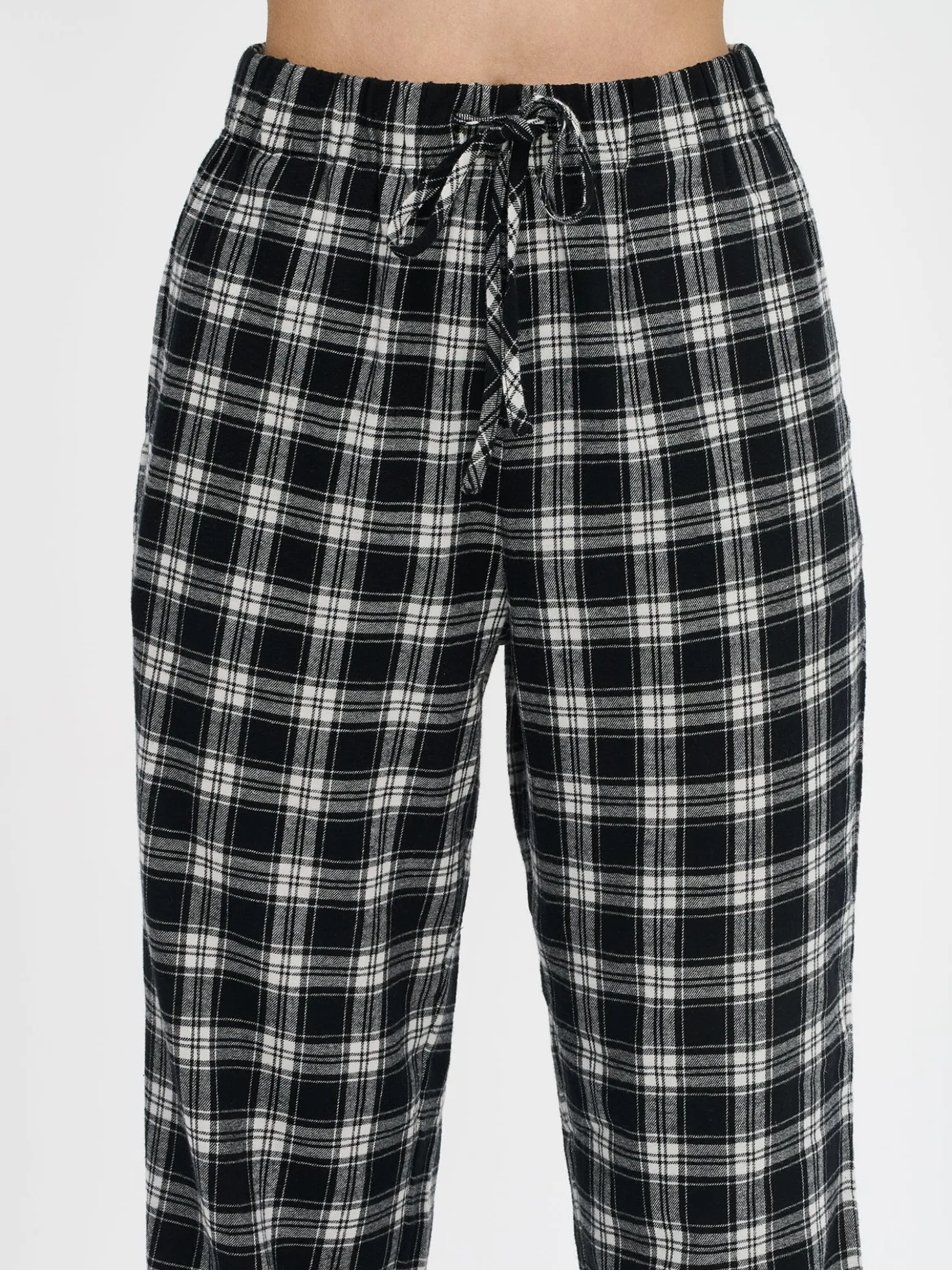 RUUTU pyjamahousut - mustavalkoinen