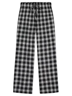 RUUTU pyjamahousut - mustavalkoinen