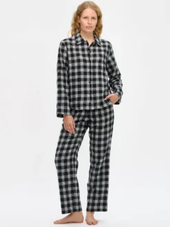 RUUTU pyjamahousut - mustavalkoinen