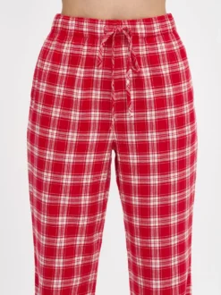 RUUTU pyjamahousut - punainen