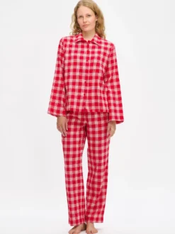 RUUTU pyjamapaita - punainen