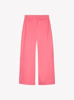 SAARI culottes-pellavahousut - pinkki