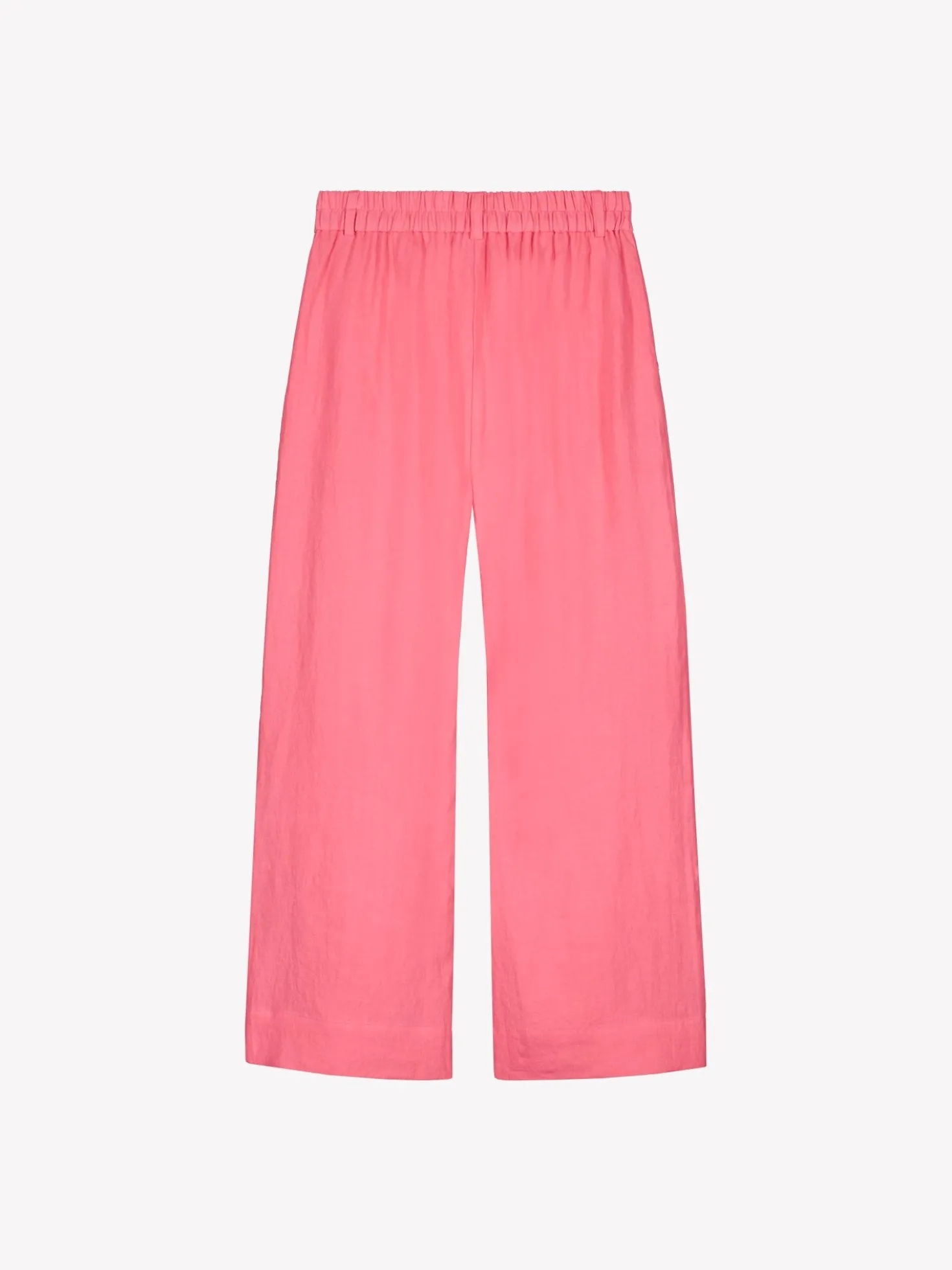 SAARI culottes-pellavahousut - pinkki