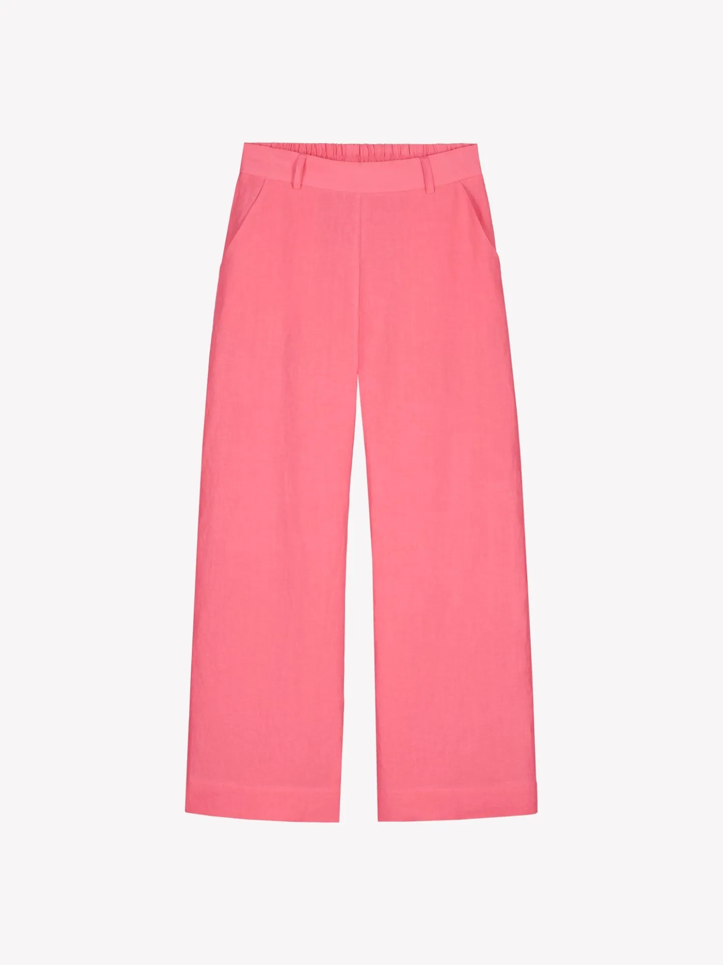SAARI culottes-pellavahousut - pinkki