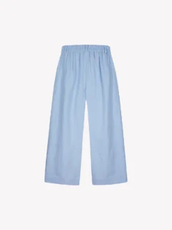 SAARI culottes-pellavahousut - vaaleansininen