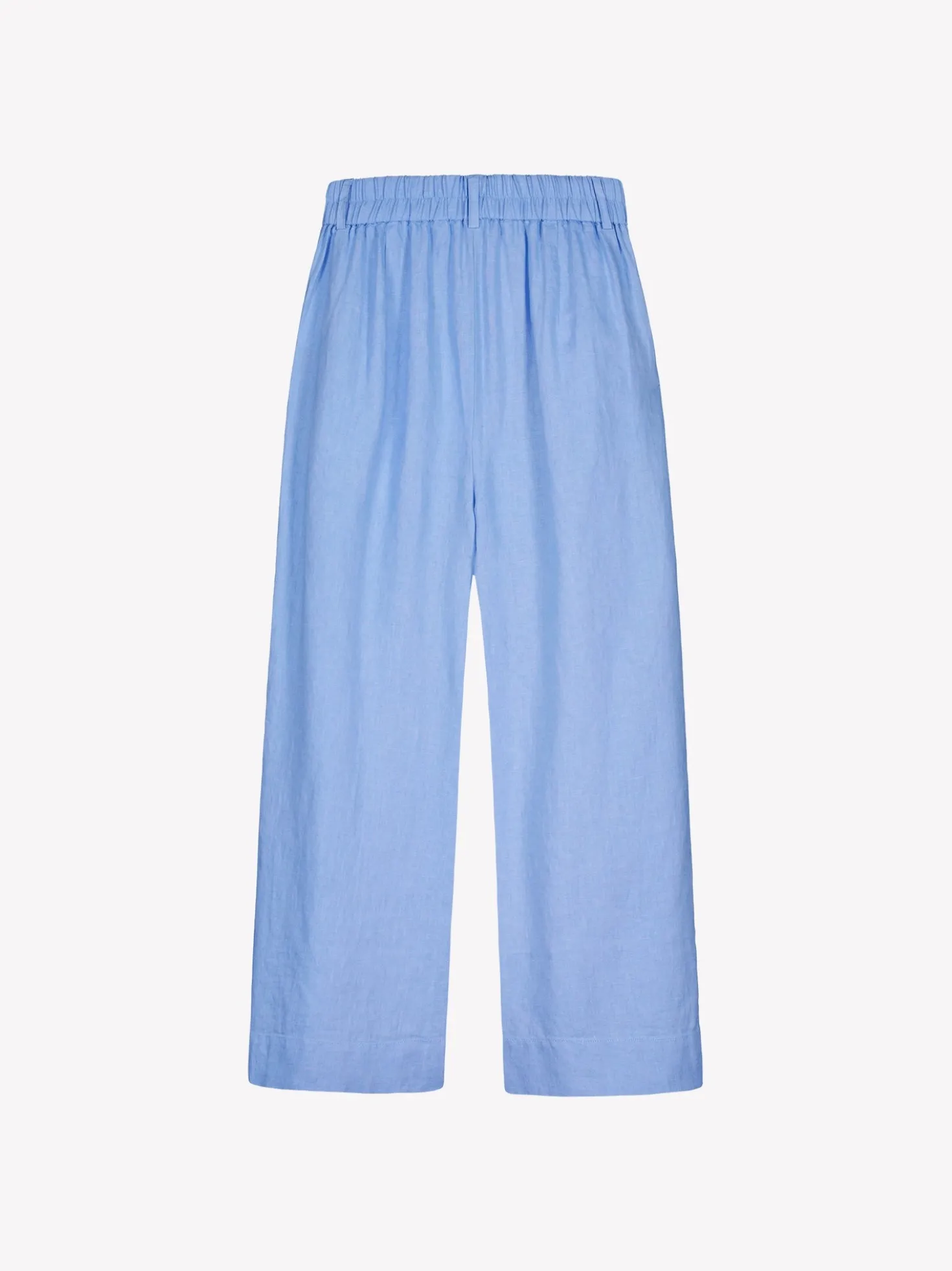 SAARI culottes-pellavahousut - sininen