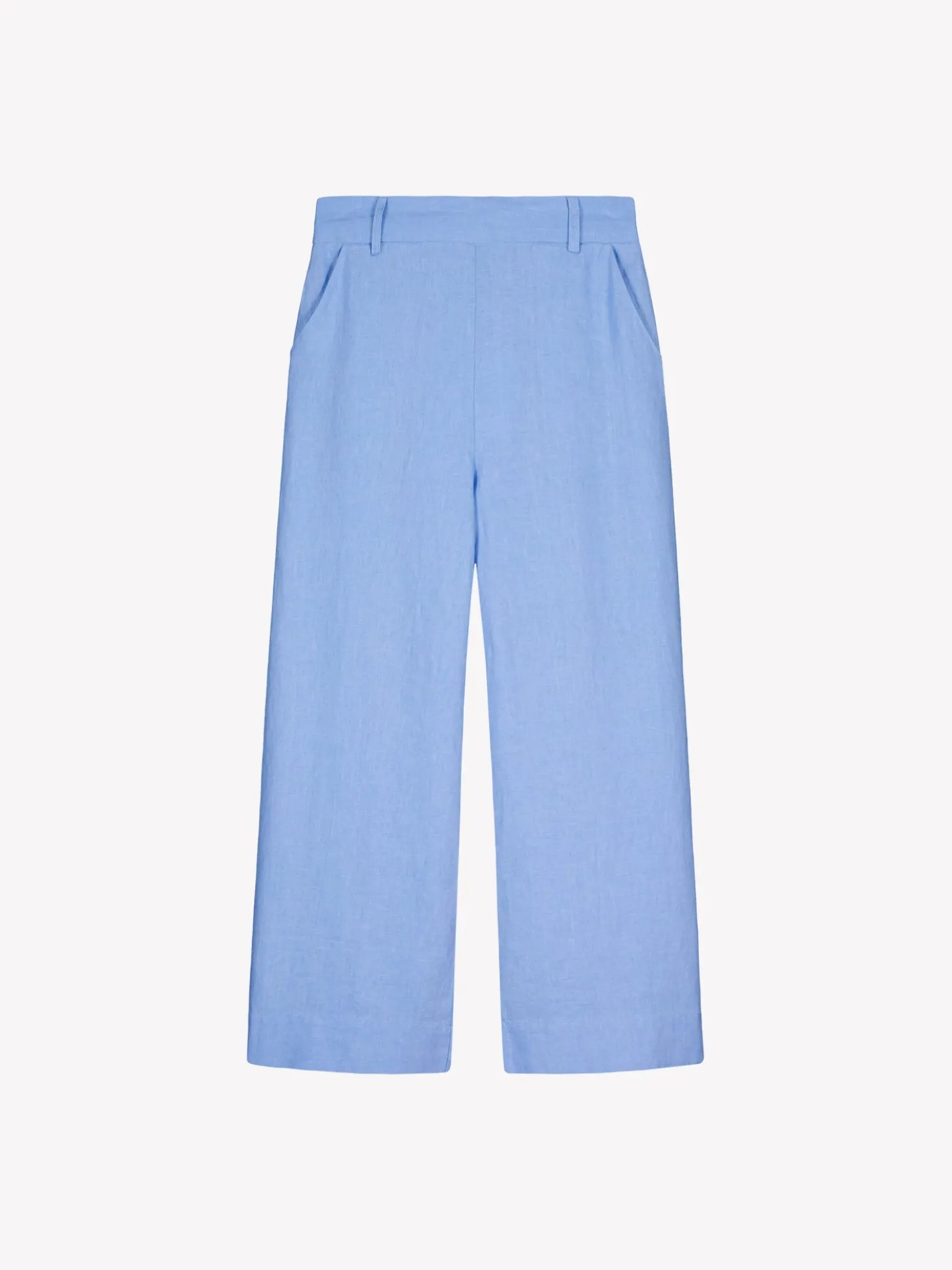 SAARI culottes-pellavahousut - sininen