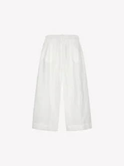 SAARI culottes-pellavahousut - valkoinen