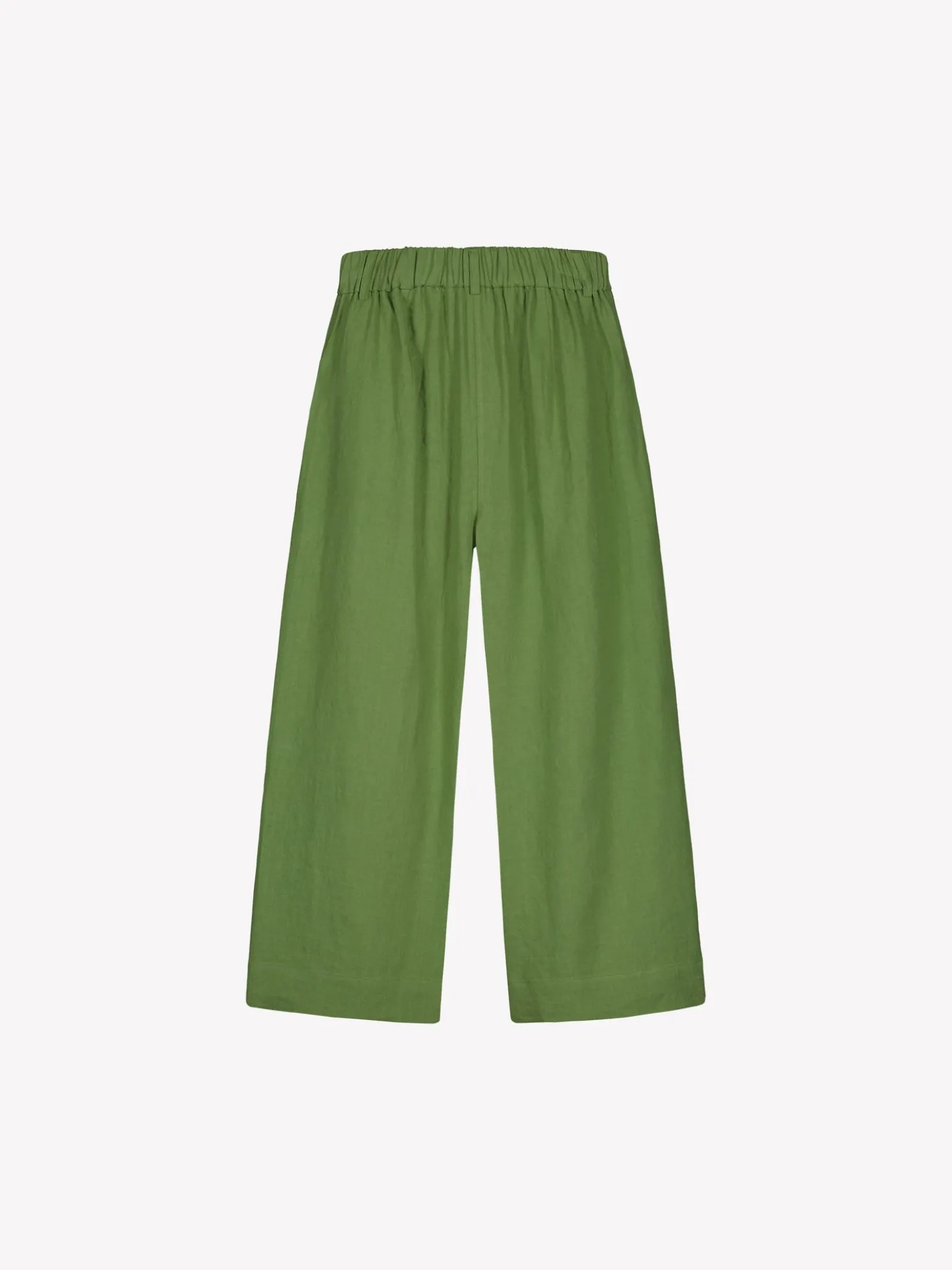 SAARI culottes-pellavahousut - vihreä
