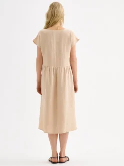SAARI pellavamekko - beige