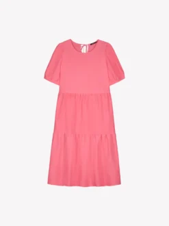 SARASTUS midi pellavamekko - pinkki