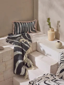 SYLI sisustustyynynpäällinen - beige-musta
