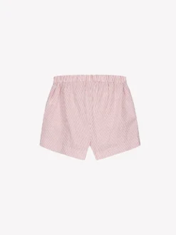 TAUKO raidalliset pyjamashortsit - punainen