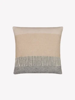 TRIO sisustussetti: huopa ja koristetyynynpäällinen - beige