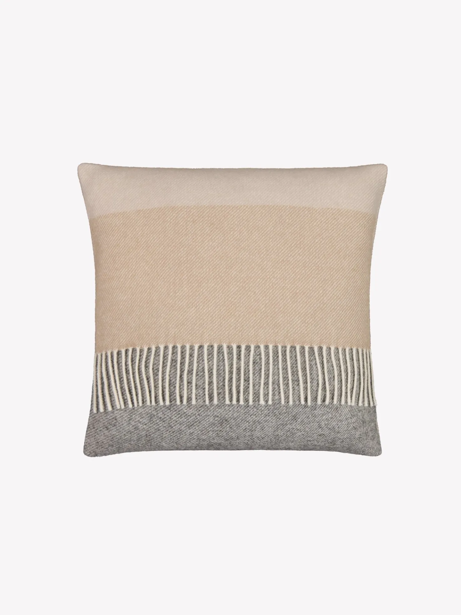 TRIO sisustussetti: huopa ja koristetyynynpäällinen - beige