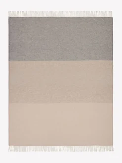 TRIO sisustussetti: huopa ja koristetyynynpäällinen - beige