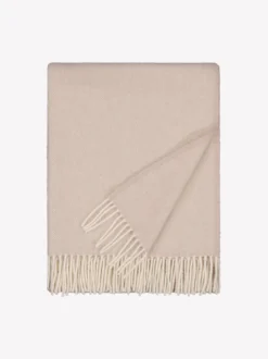 TRIO sisustussetti: huopa ja koristetyynynpäällinen - beige